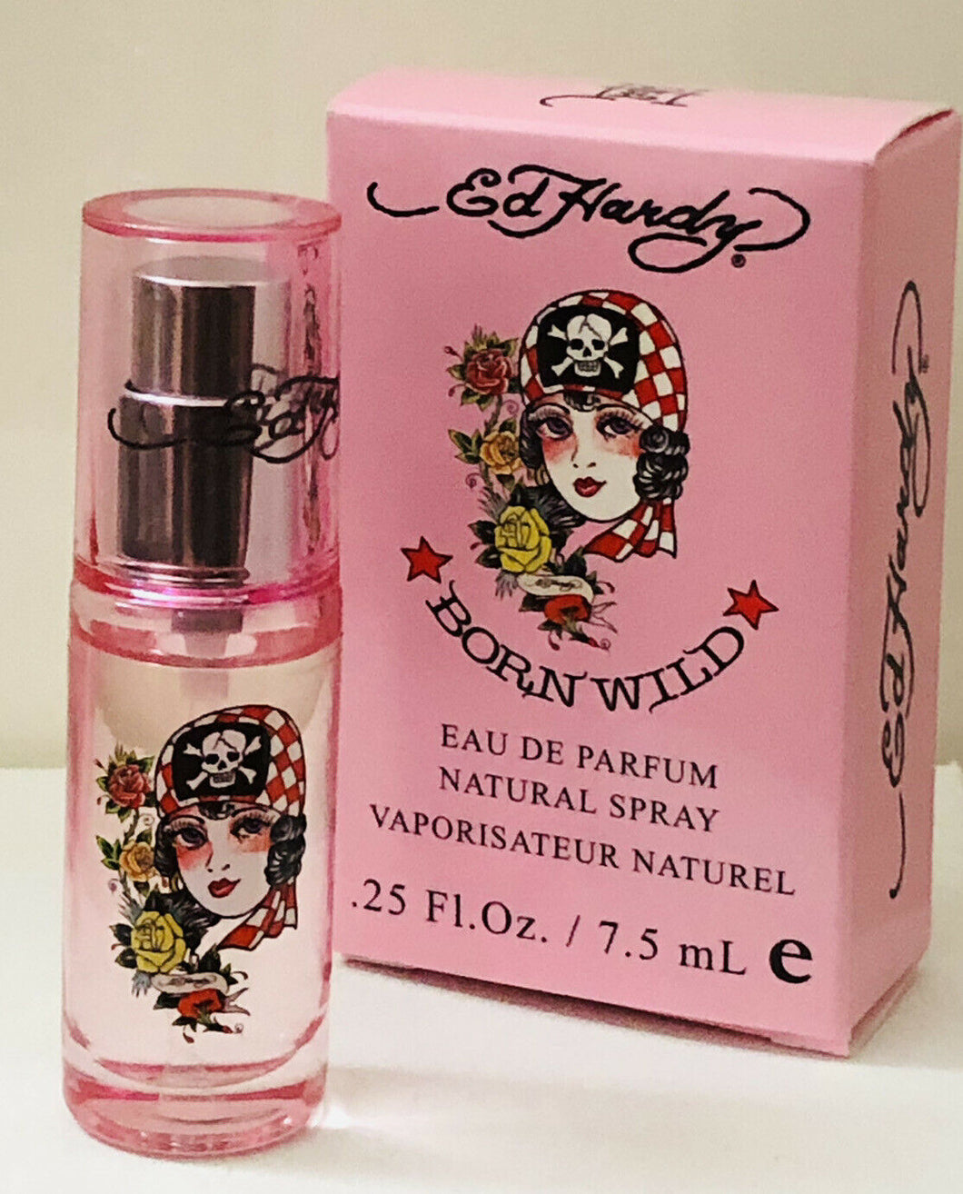 Born Wild by Ed Hardy 0.25 oz / 7.5 ml Eau De Parfum EDP Spray for Women Mini