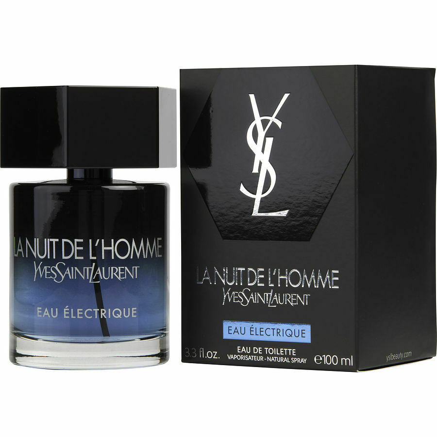 La Nuit De L'Homme Eau Electrique By Yves Saint Laurent EDT SPR 3.3oz 100 ml New - Perfume Gallery