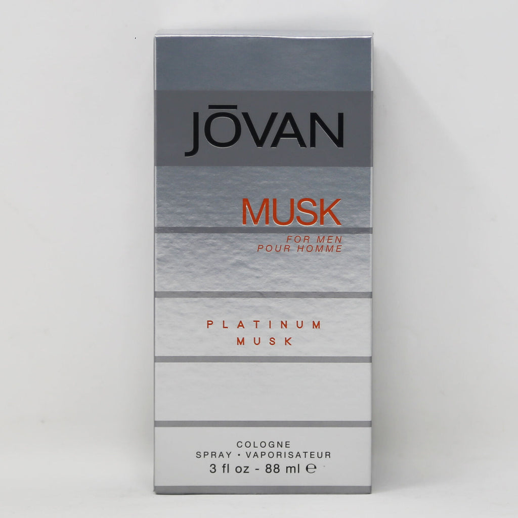 JOVAN Musk for Men PLATINUM MUSK 3 oz 88 ml Cologne Spray for Him NEW IN BOX
