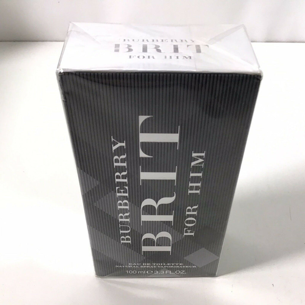 Burberry Brit 3.3 Oz Eau De Toilette Spray 100 ml * NEW in SEALED Box for Men - Perfume Gallery