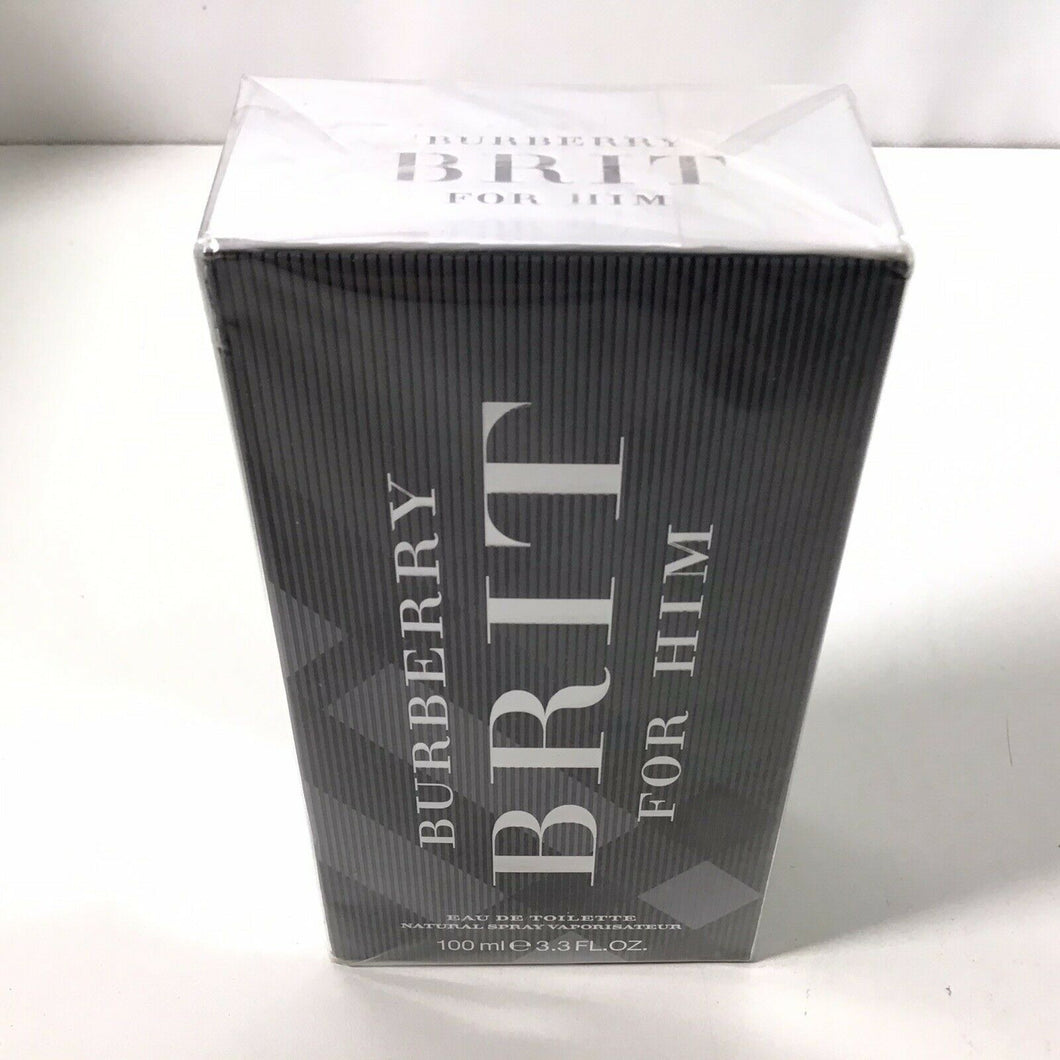 Burberry Brit 3.3 Oz Eau De Toilette Spray 100 ml * NEW in SEALED Box for Men - Perfume Gallery