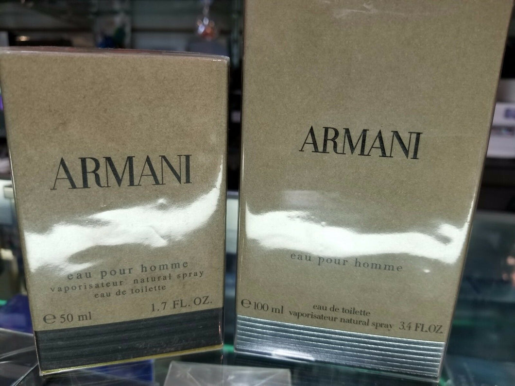 ARMANI eau pour homme by Giorgio Armani 1.7 OR 3.4 oz EDT for Men NEW IN SEALED BOX - Perfume Gallery