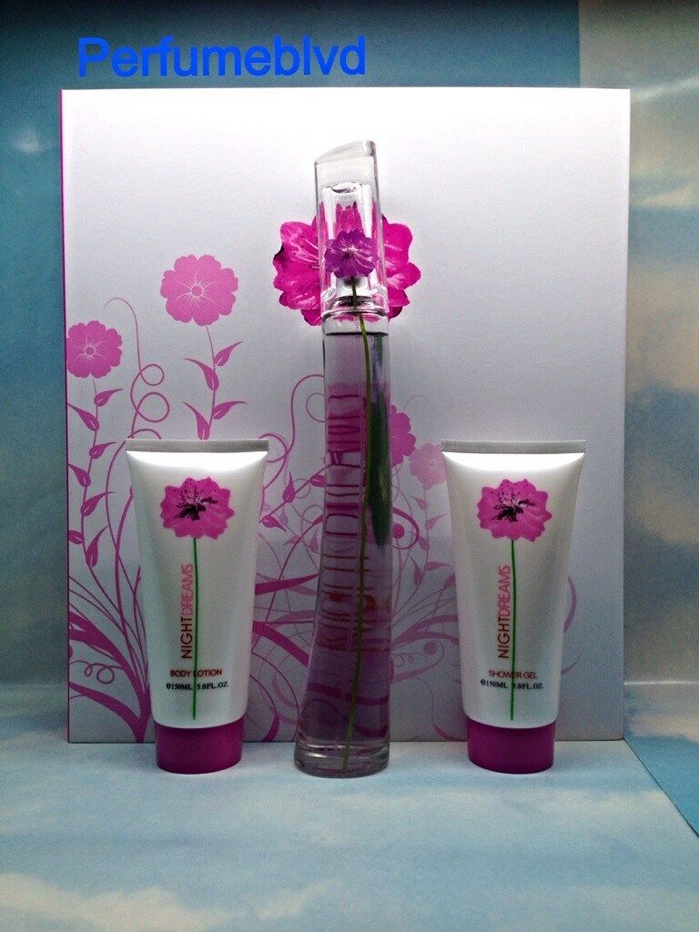 Night Dreams by Parfumes Rivera 3 Pc GIFT SET 3.4 oz 100 ml EDP SPRAY + Body Lotion + Shower Gel - Perfume Gallery