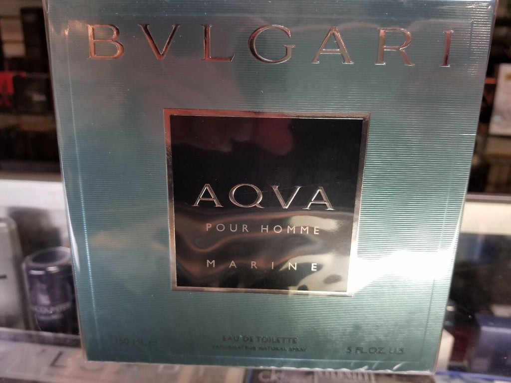 AQVA MARINE Pour Homme Bvlgari 5 oz EDT Men Spray Cologne AQUA 5.0 150 NEW BOX