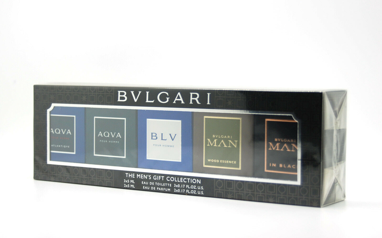 Bvlgari 5 Pc Mini Travel Gift Set EDP + EDT 0.17 oz 5ml by Bulgari