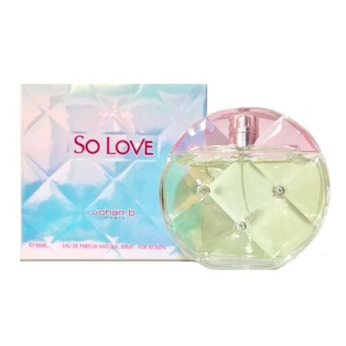 So LOVE by Johan B 3 oz / 90 ml EDP Eau de Parfum Spray for Women Used Damaged - Perfume Gallery